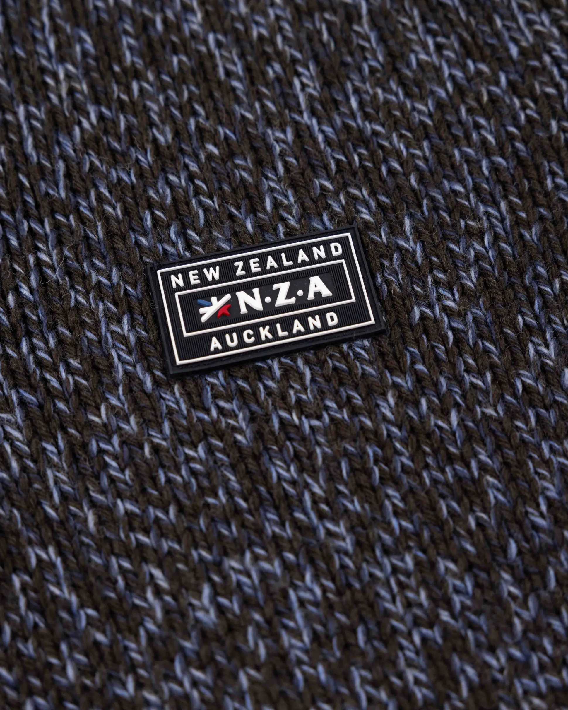 Mottled dark brown wool pullover - Dark Mocca
