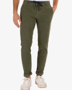 Napier Corduroy chino pants - Rock Green