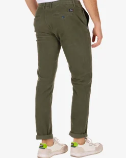 Napier Corduroy chino pants - Rock Green