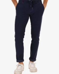 Napier Corduroy chino pants - Reef Navy