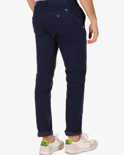 Napier Corduroy chino pants - Reef Navy