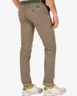 Napier Twill Stretch Print chino pants - Sand Stone
