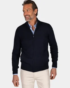 Navy cardigan