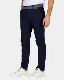 Navy chino with stretch