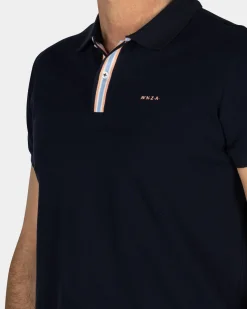 Navy cotton polo