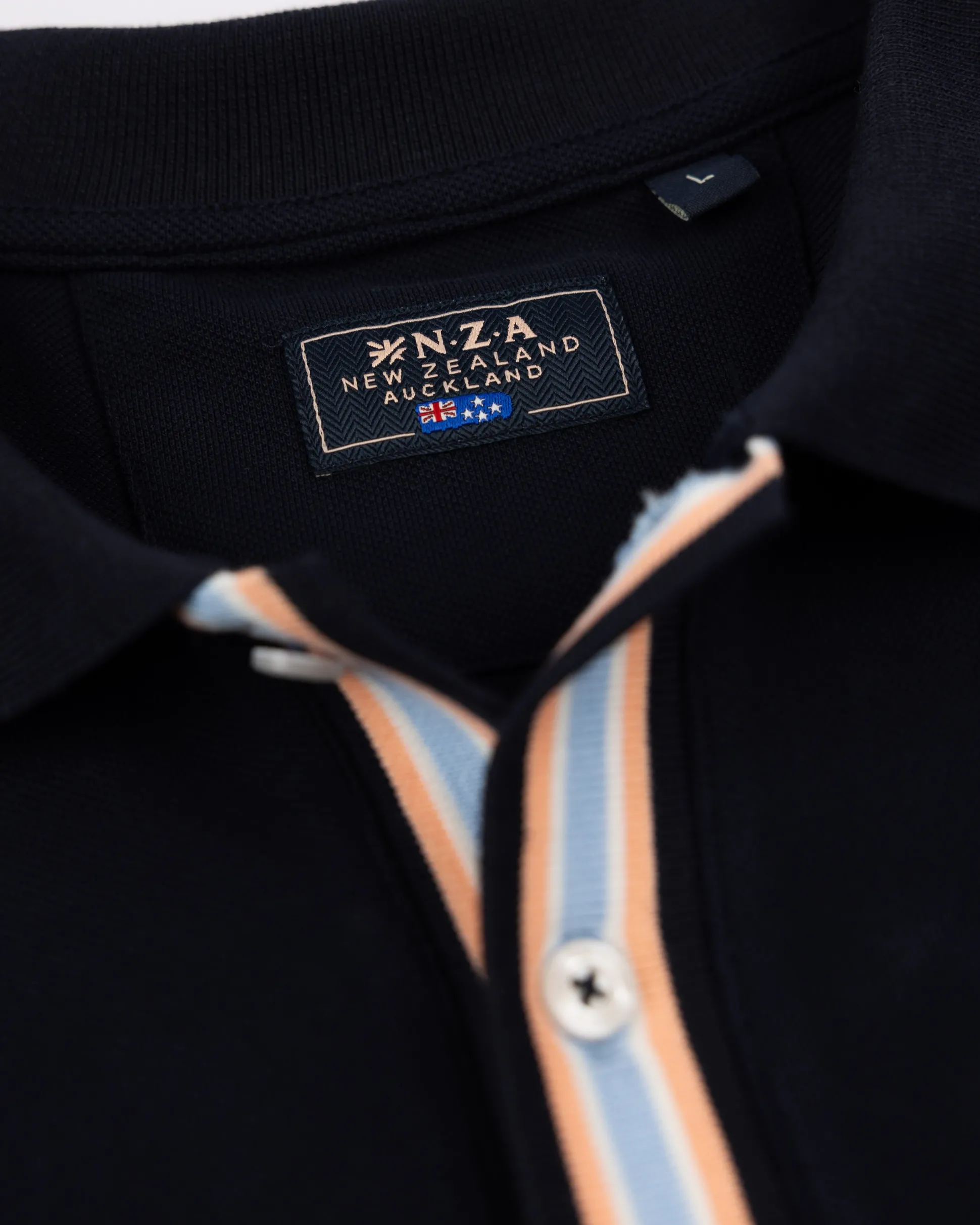 Navy cotton polo