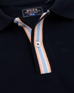 Navy cotton polo