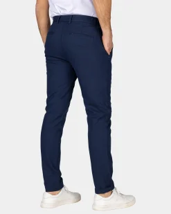 Navy cotton stretch chino