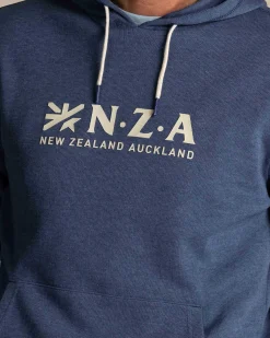 Navy hoodie with logo