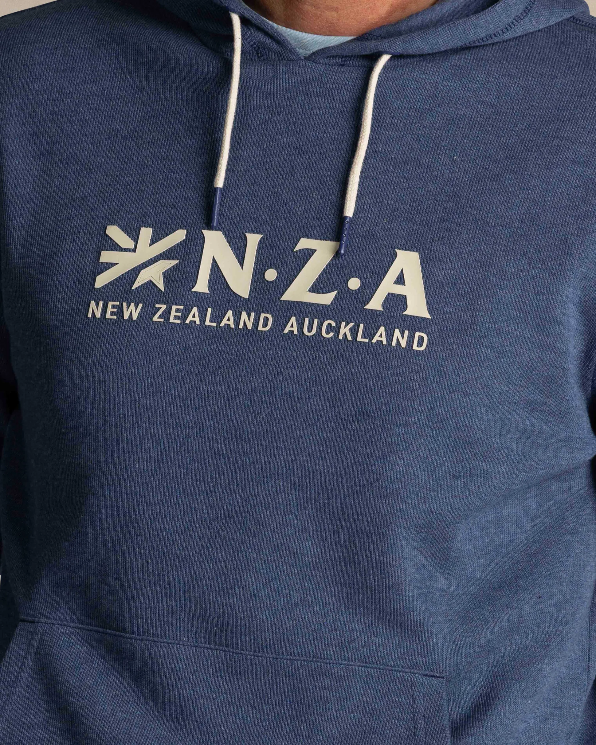 Navy hoodie with logo