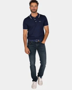 Navy jersey polo - Autumn Navy