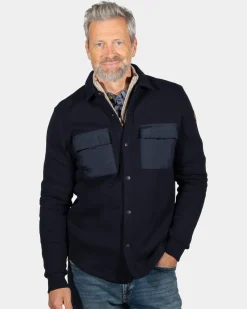 Navy overshirt Otakou - Ink Navy