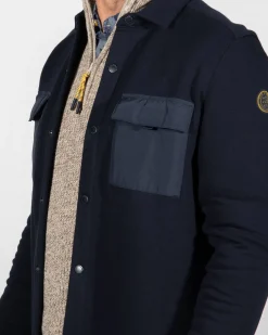Navy overshirt Otakou - Ink Navy