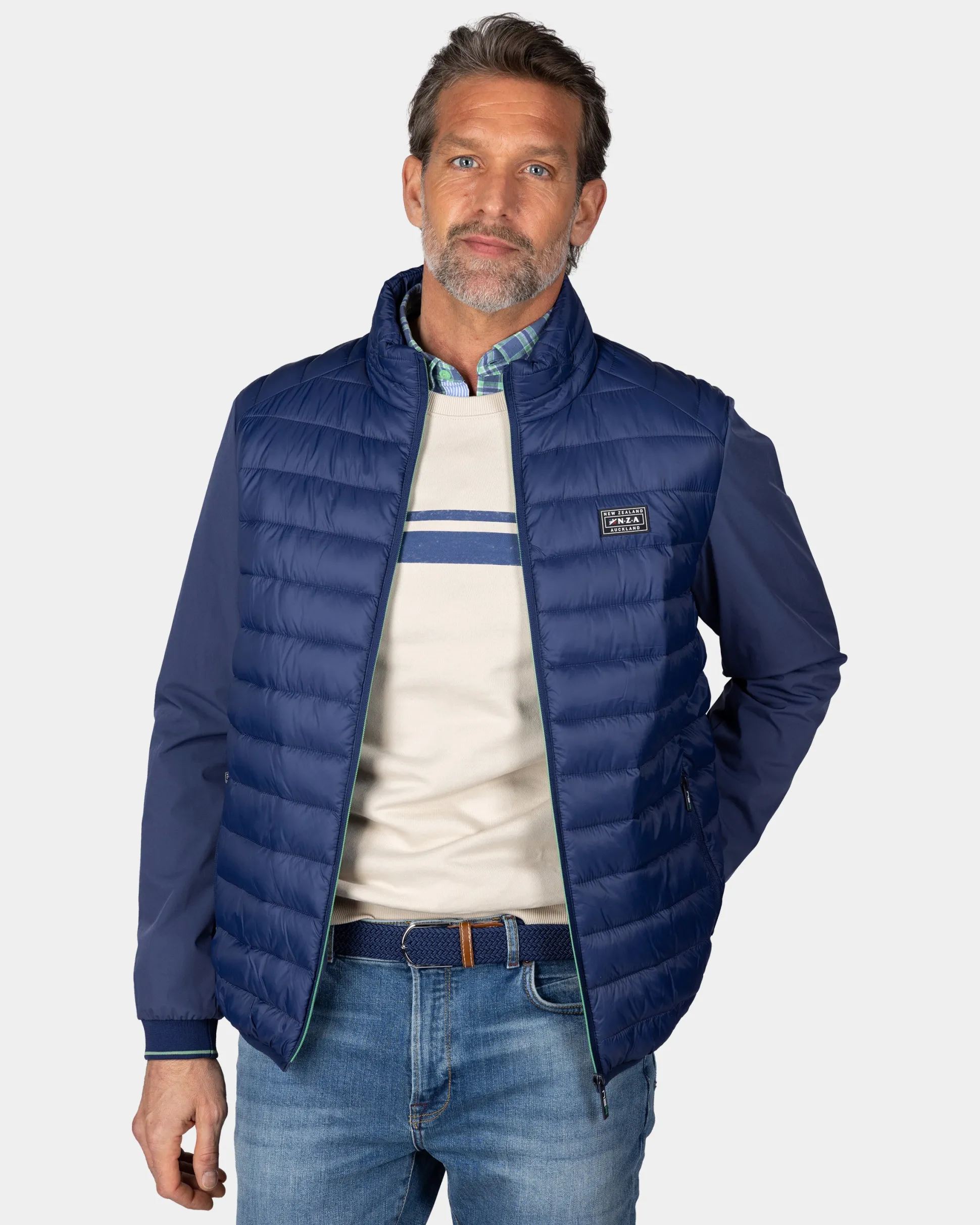Navy padded jacket