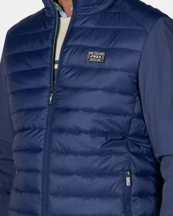 Navy padded jacket