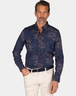 Navy printed shirt