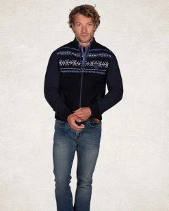 Navy pullover cardigan - Pitch navy
