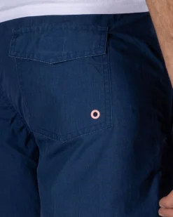 Navy Solid Swim Shorts with Lycra Lining