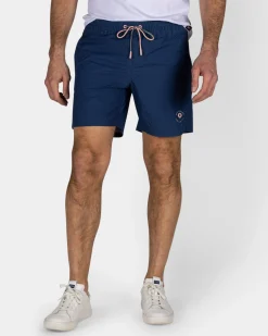 Navy Solid Swim Shorts with Lycra Lining