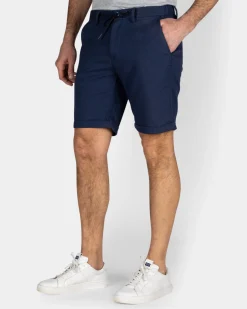 Navy Stretch Chino Shorts