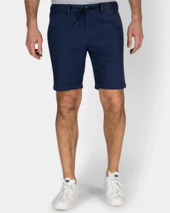 Navy Stretch Chino Shorts