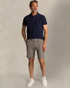 Navy terry cloth polo