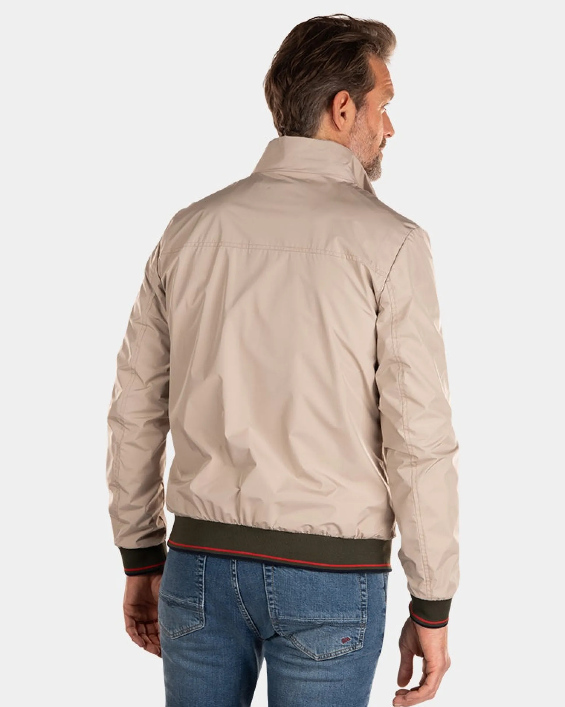 Nylon bomber jacket - Shimmering Sand