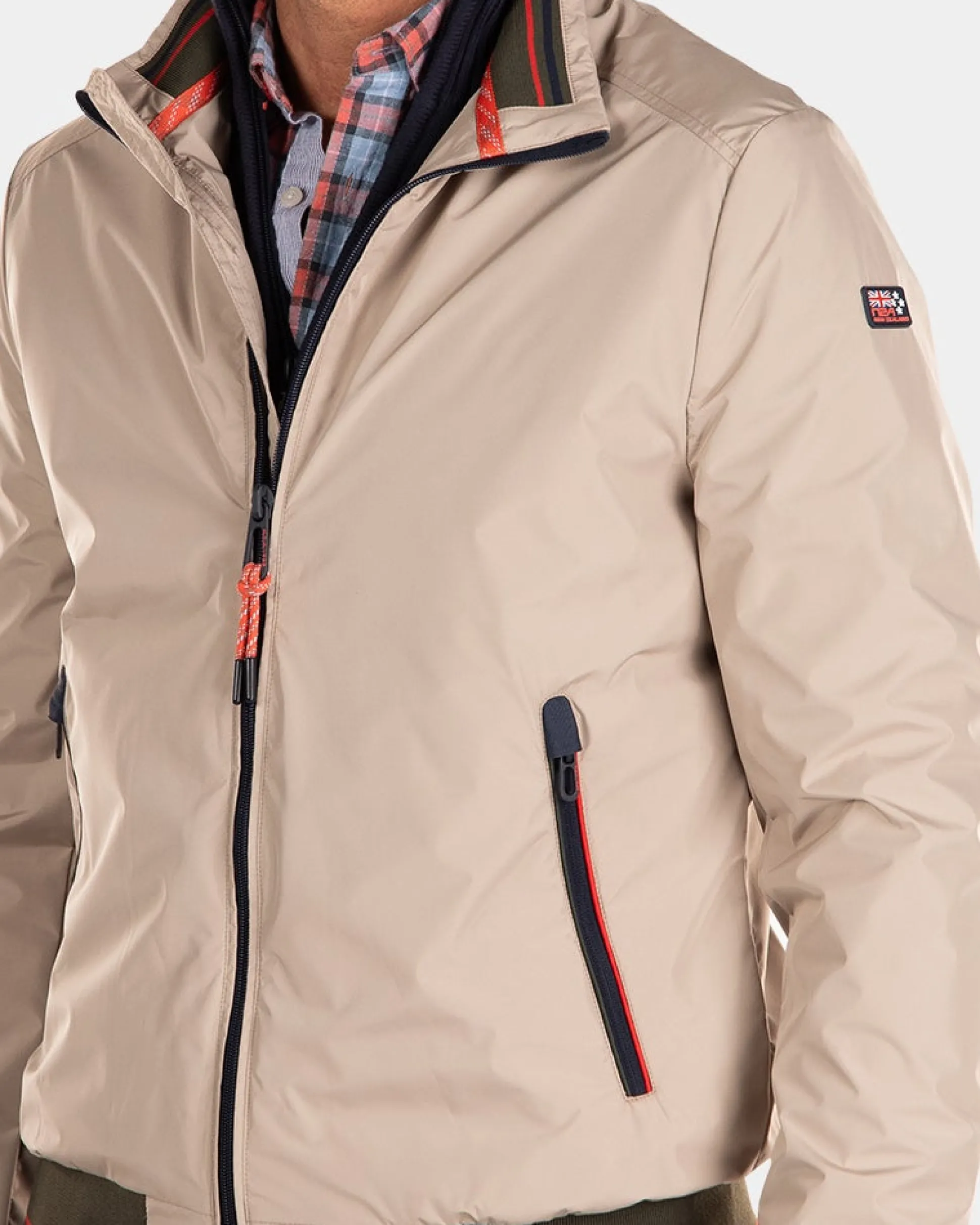 Nylon bomber jacket - Shimmering Sand