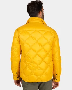 Ochre yellow quilted jacket - Warm Ocre