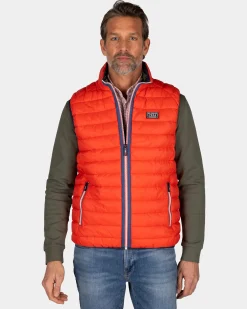 Orange bodywarmer
