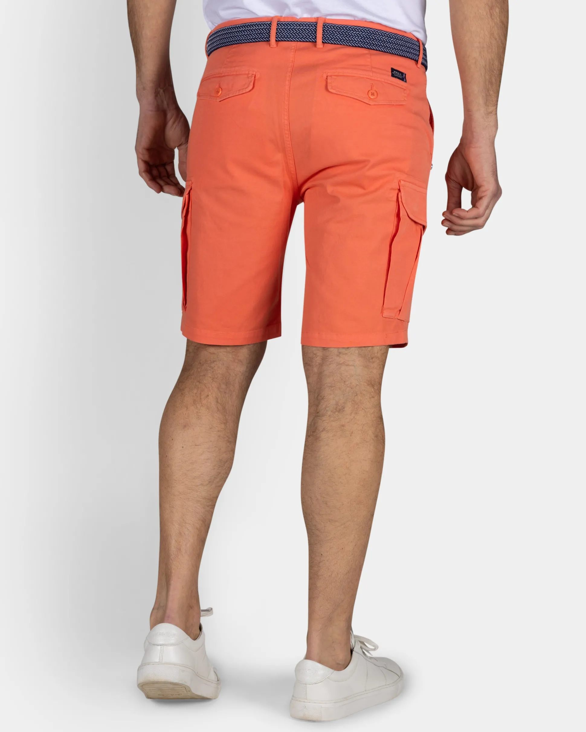 Orange Cargo Shorts
