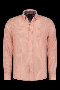 Orange linen shirt - Golden Orange