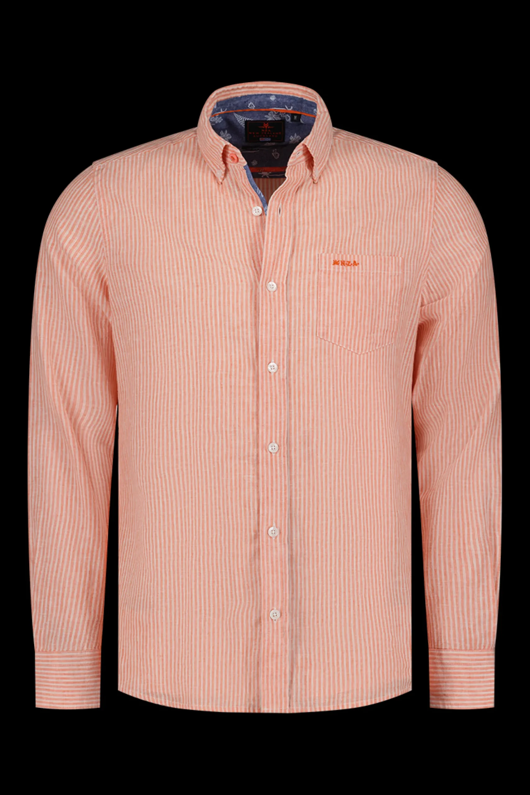 Orange linen shirt - Golden Orange
