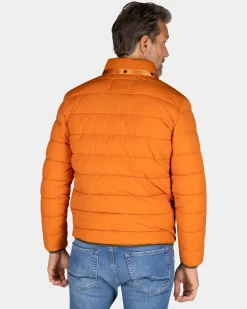 Orange padded jacket - Almond Orange