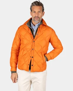 Orange short jacket - Almond Orange