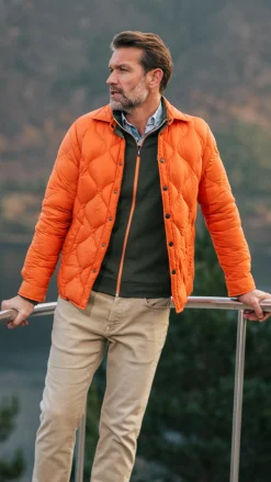 Orange short jacket - Almond Orange