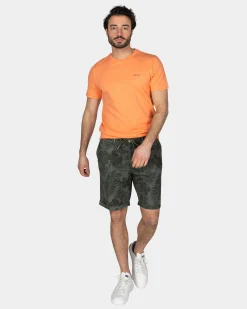 Orange Solid T-Shirt Made from Organic Cotton