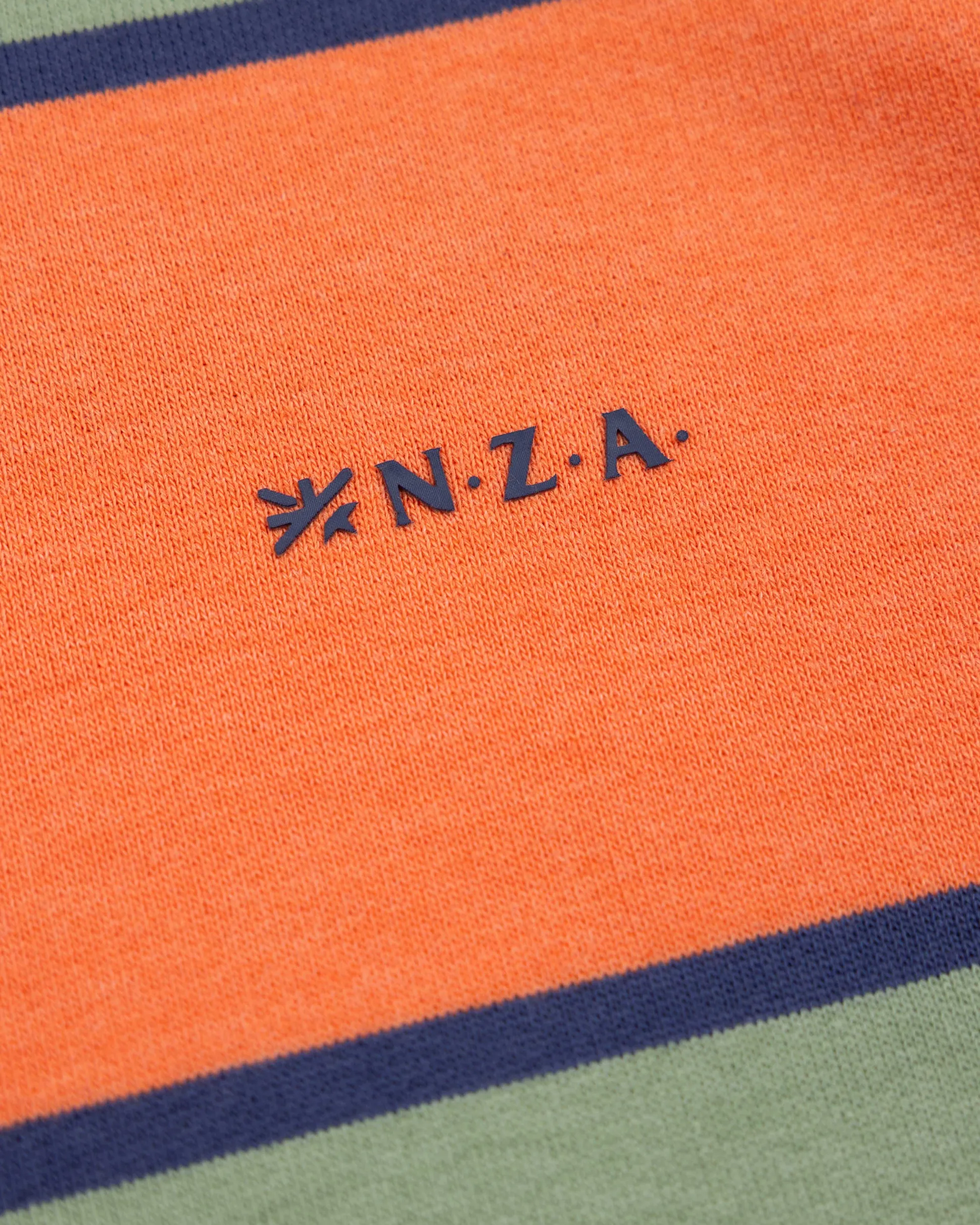 Orange striped hoodie