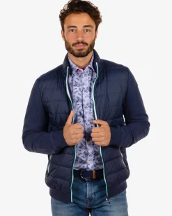 Padded cardigan Brown Peak - Reef Navy