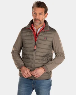 Padded jacket softshell - Misty Army
