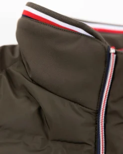 Padded solid coloured jacket - Smoked Green