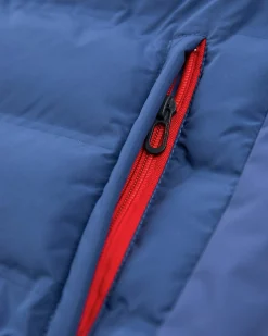 Padded solid coloured jacket - Bright Water Blue