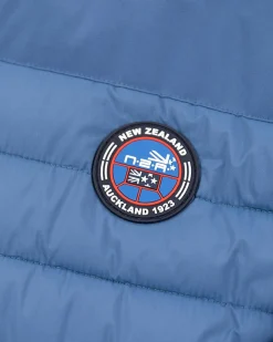 Padded solid coloured winter jacket - Lead Blue