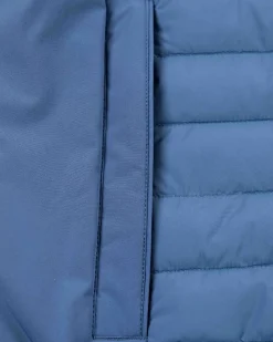 Padded solid coloured winter jacket - Lead Blue