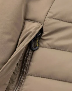 Padded solid coloured winter jacket - Army Ground
