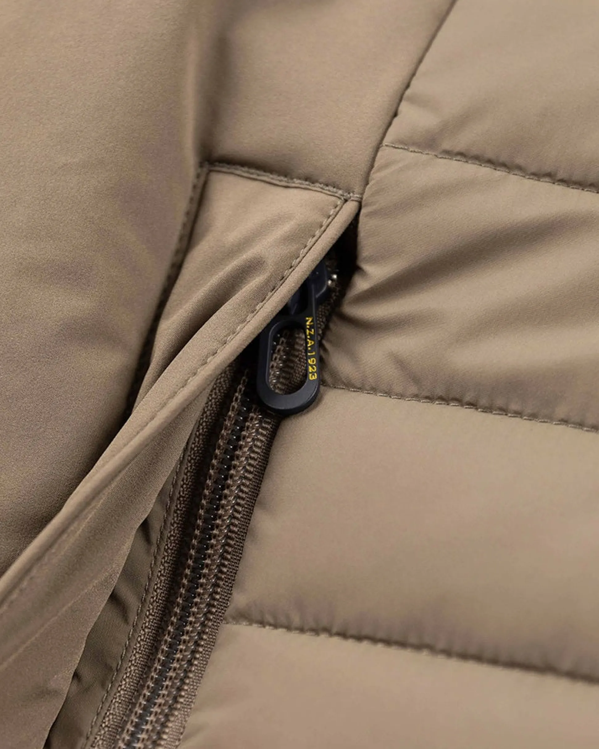Padded solid coloured winter jacket - Army Ground