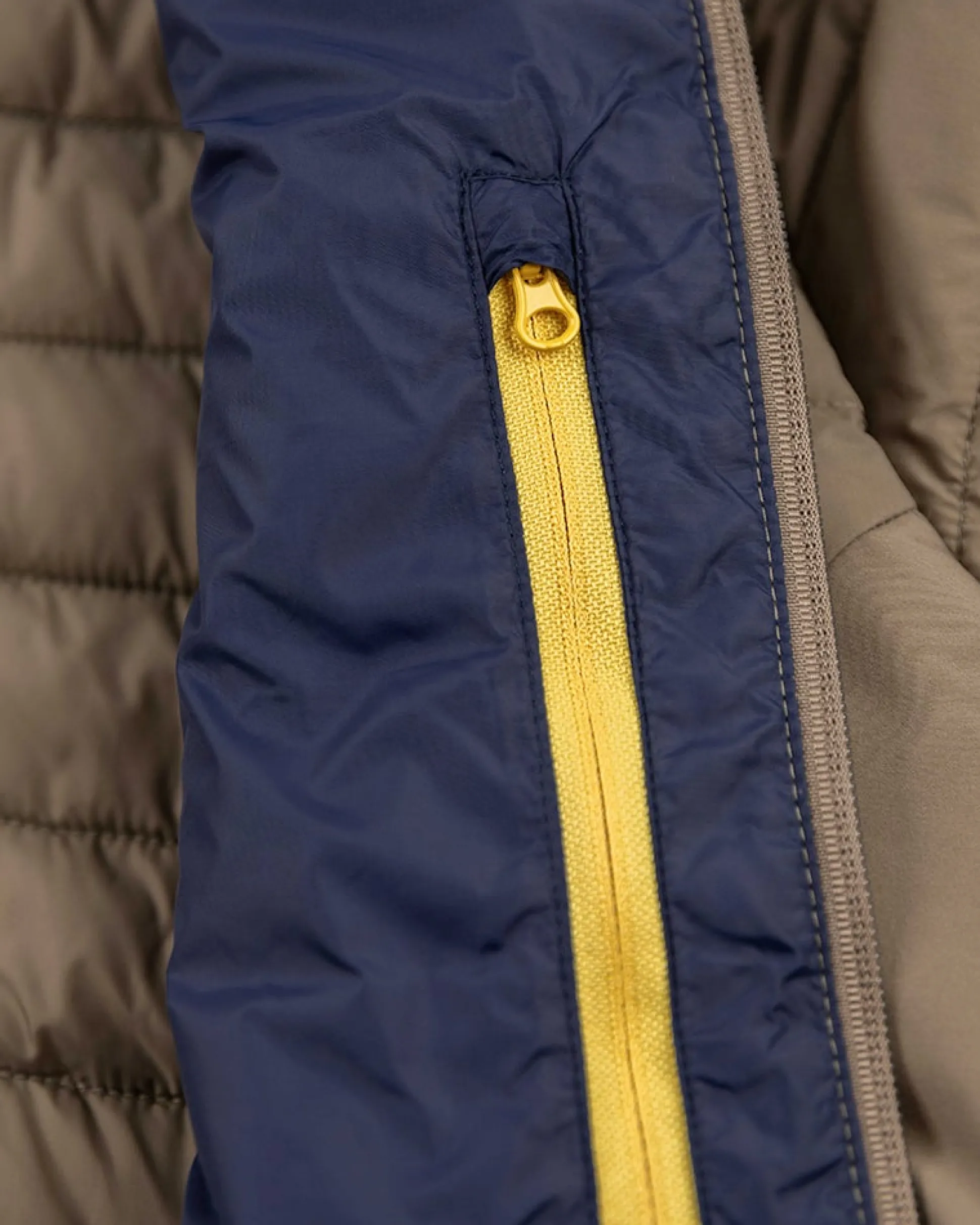 Padded solid coloured winter jacket - Army Ground