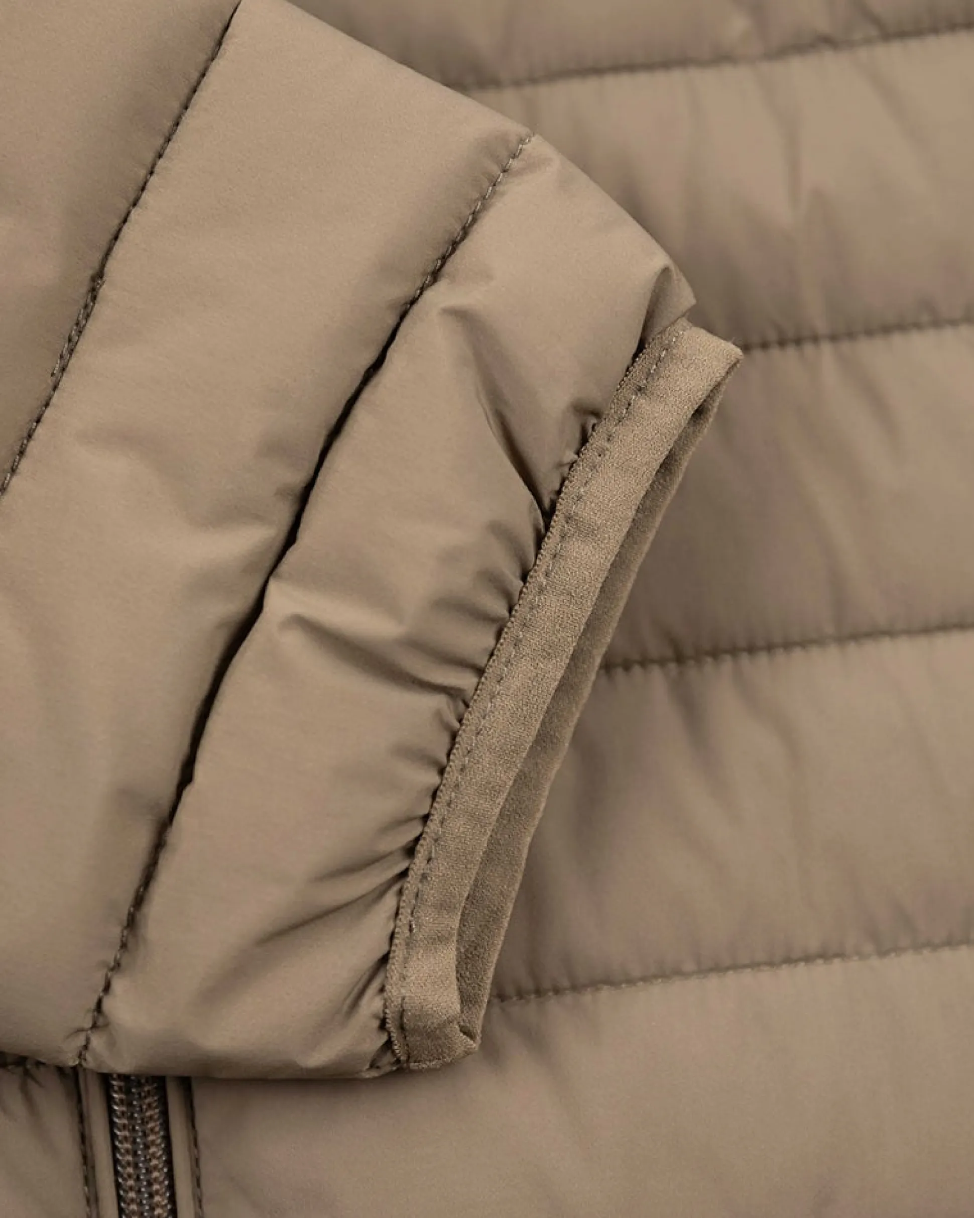 Padded solid coloured winter jacket - Army Ground