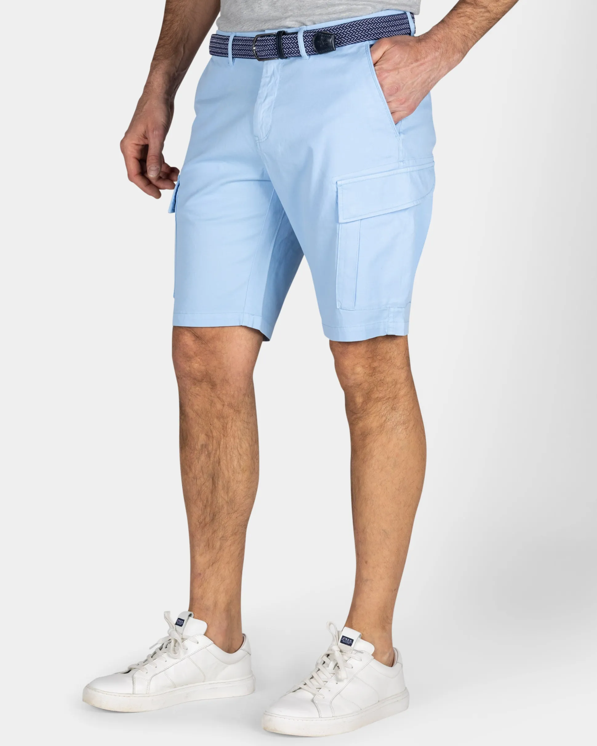 Pastel Blue Cargo Shorts