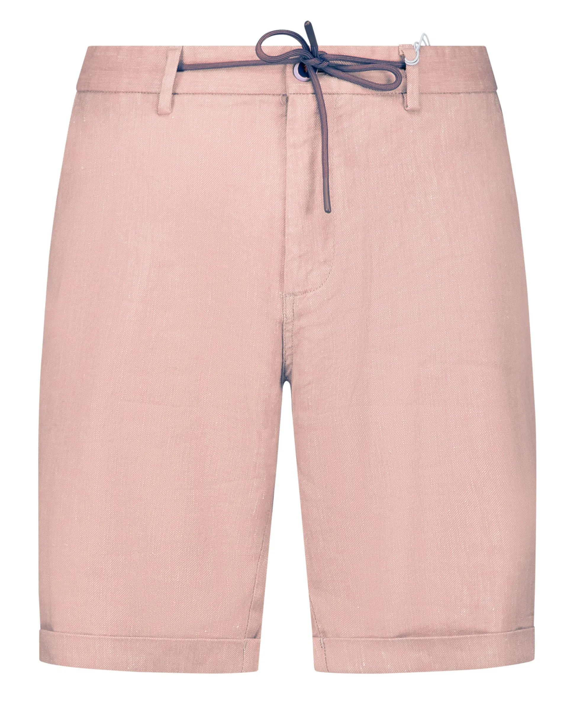 Pastel Pink Linen Stretch Shorts